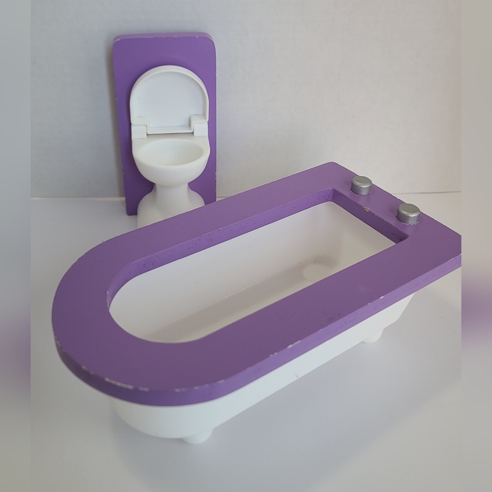 Kidkraft dollhouse furniture Toilet & Bath Tub 🛁